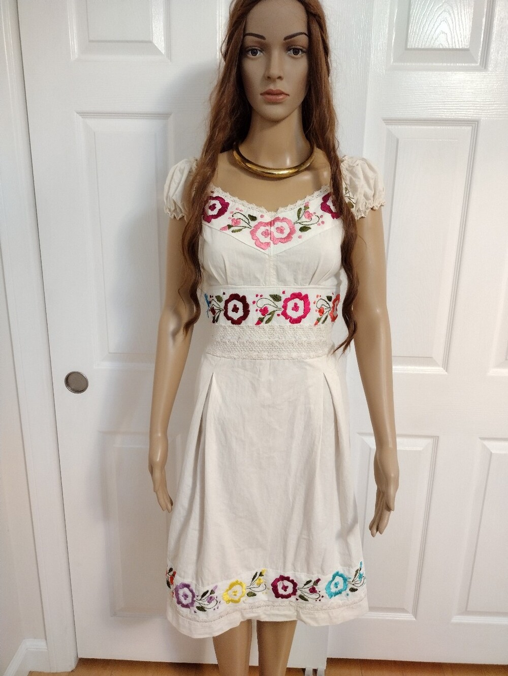 Embroidered Dress, XS